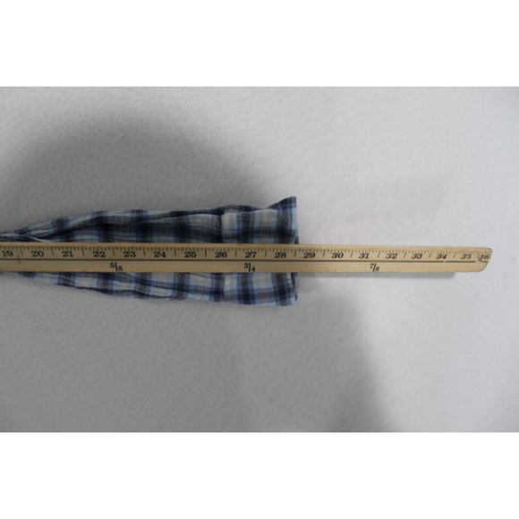 Tommy Hilfiger Woman Blue Plaid Stretch Button Down Casual Size 16 - Picture 6 of 7